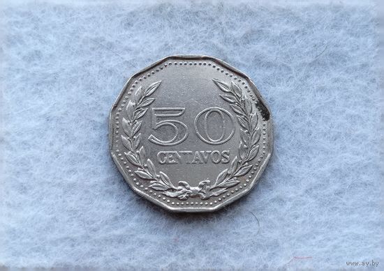 Werty71 Колумбия 50 сентаво центов 1971
