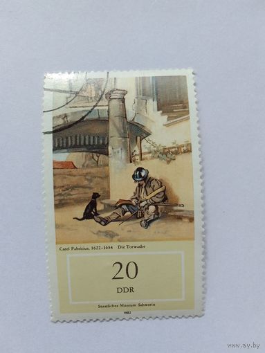 Марки   Живопись ГДР 1982   1 шт. -  0,30 руб.