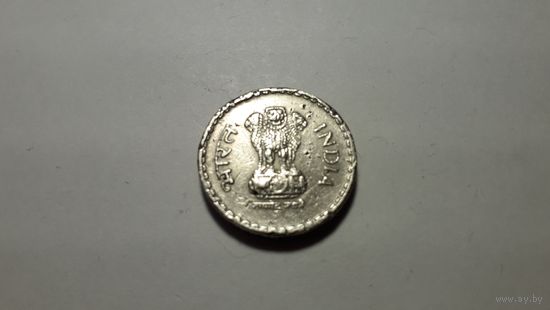 5 рупий 2000 г. "ММД". Рубчатый гурт с жёлобом внутри. Индия. Внимательно читайте объявление.