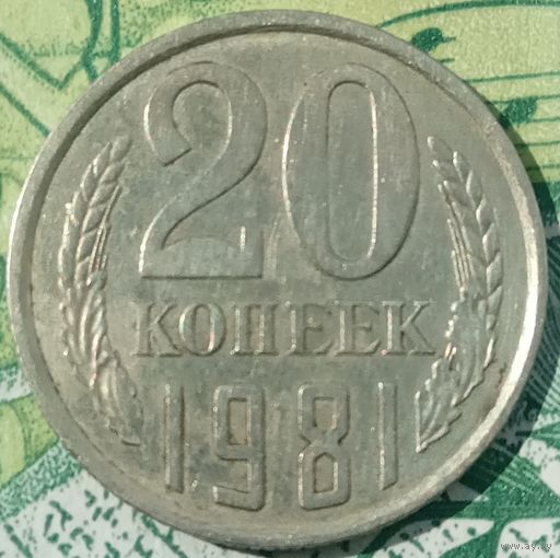 20 копеек 1981 шт 1.2 пореже