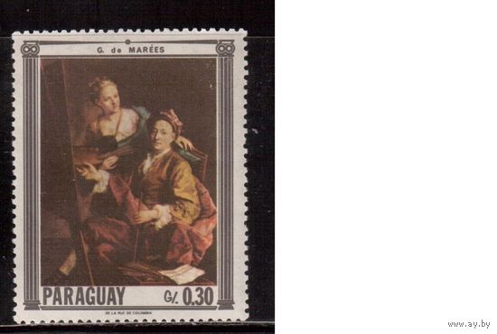 Парагвай-1967,(Мих.1751)  **  , Искусство, Живопись