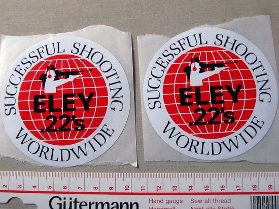 Наклейка Стикер Eley 22 Пулевая стрельба реклама патронов Eley Новая Великобритания 1980-е