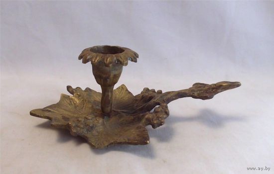 Подсвечник переносной Бронза 15 х 10 см Германия