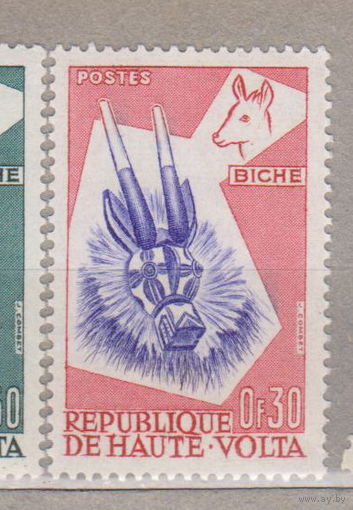 Верхняя Вольта 1960 год  лот 11 ЧИСТАЯ МАСКИ