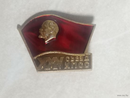 Значок. 25 съезд КПСС.