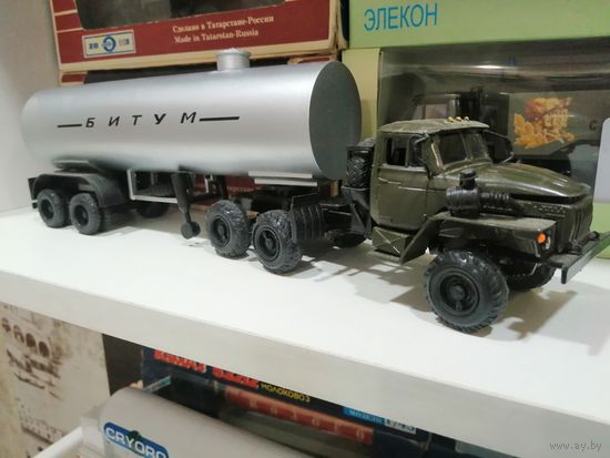 Урал-4320,, ЭЛЕКОН,, +п /прицеп битумовоз ДС-164,, КазЛаб,,