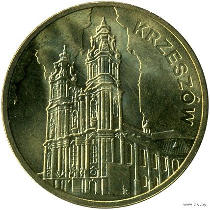 Польша 2 злотых, 2010 Памятники Польши - Кшешув UNC