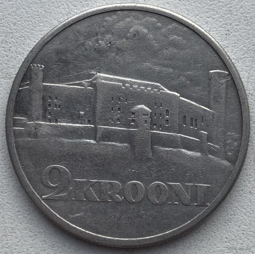 Эстония 2 кроны 1930 г. Замок Тоомпеа в Таллине