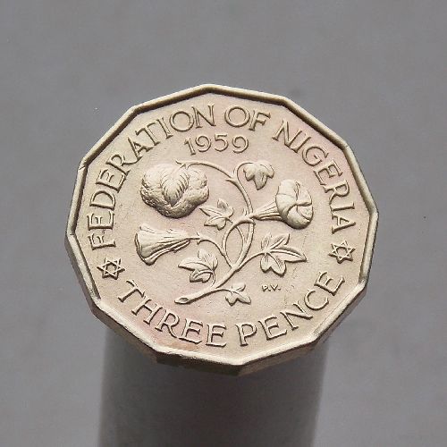 Нигерия 3 пенса 1959
