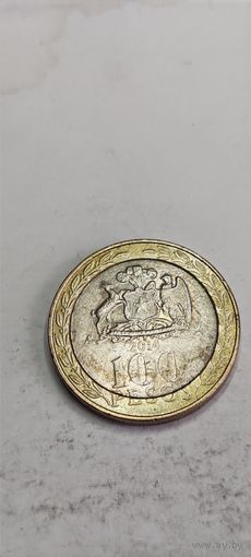 Чили 100 песос 2014