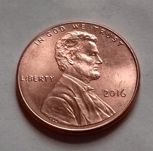 1 цент США 2016, 2016 D, AU