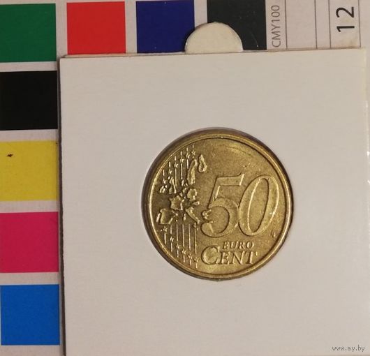 Финляндия 50 евроцентов 2000 в холдере