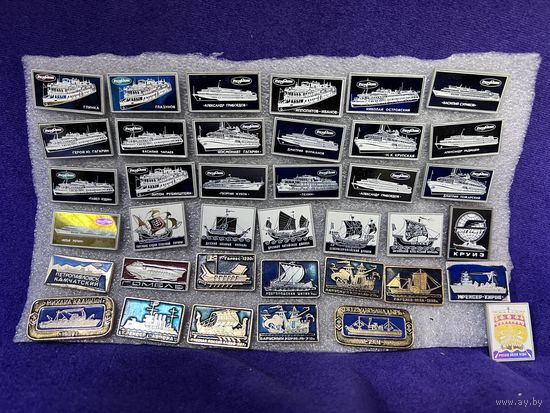 Значки корабли ссср коллекция с рубля