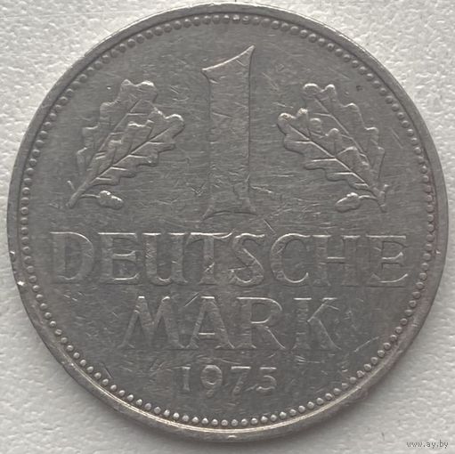 Германия 1 марка 1975 г. J