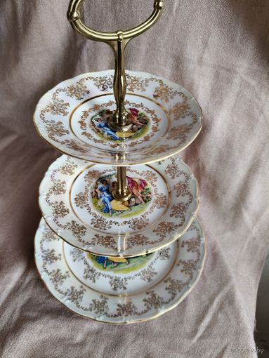 Ваза, горка, этажерка 3 яруса подставка Чехия