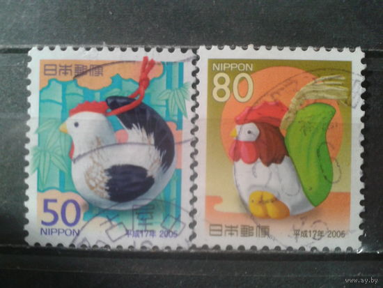 Япония, 2004. Год Петуха, полная серия. Mi-2.8 евро гаш.