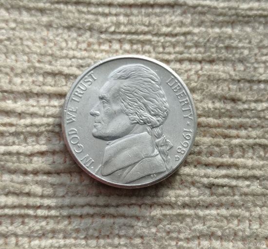 Werty71 США 5 центов 1998 D Белый дом Джефферсон