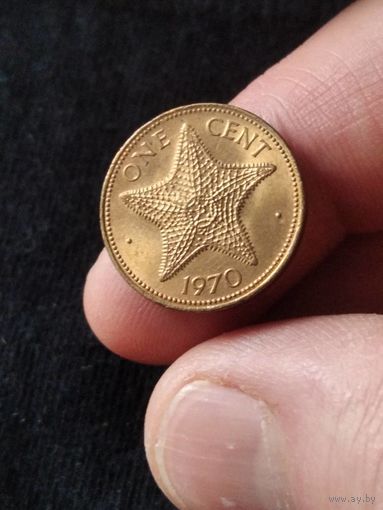 12. Распродажа! Багамы (Багамские острова) 1 цент 1970 г. Редкая! Малый тираж! 125.000 экз. UNC!