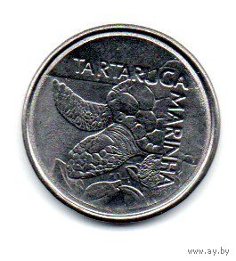 ФЕДЕРАТИВНАЯ РЕСПУБЛИКА БРАЗИЛИЯ 500 КРУЗЕЙРО 1992. UNC ФАУНА. ЧЕРЕПАХА
