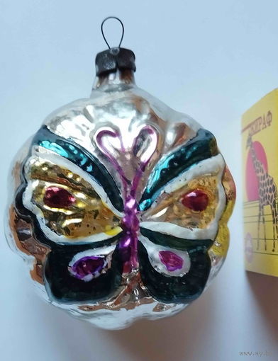 Елочная игрушка СССР. Бабочка-цветок. Каталог