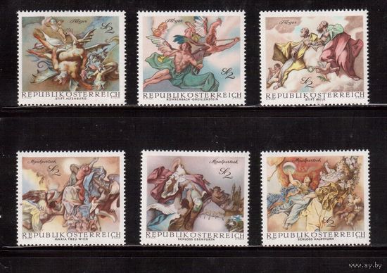 Австрия-1968,(Мих.1278-1283) ** , Искусство, Живопись, Религия