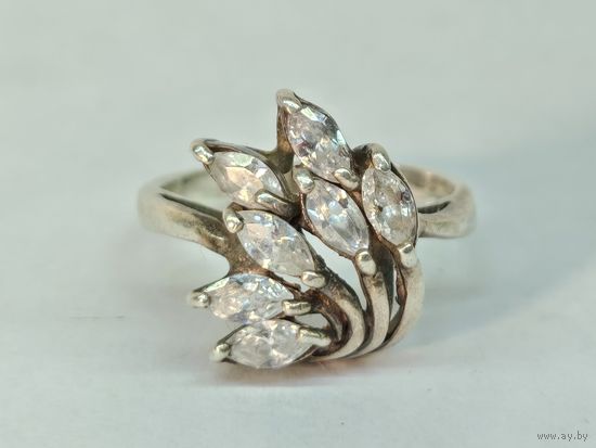 Серебряное Кольцо 925 пр. Размер 19 мм. С рубля.