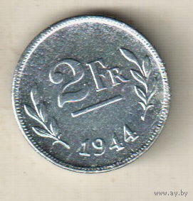 Бельгия 2 франк 1944