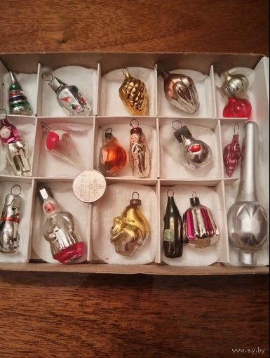 Лот ёлочных игрушек Малютки, в коробке, 18 шт. Распродажа коллекции!