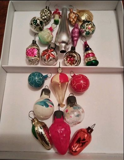 Лот ёлочных игрушек Малютки, в коробке, 21 шт. Распродажа коллекции!