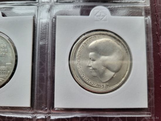 10 евро 2002 Нидерланды Королевская свадьба! Серебро 17,8 грамма 925 пробы! ВОЗМОЖЕН ОБМЕН!