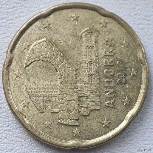 Андорра 20 евроцентов 2017
