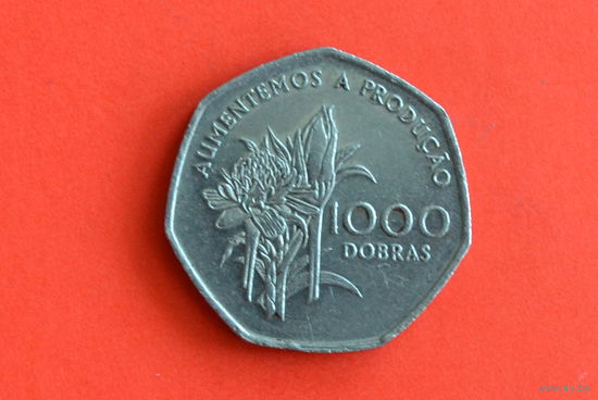 Сан-Томе и Принсипи 1000 добр 1997 с 1 руб