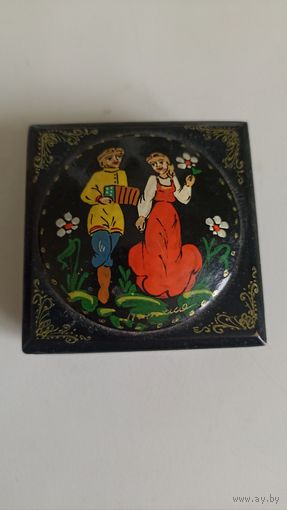 Шкатулка, авторская роспись с рубля