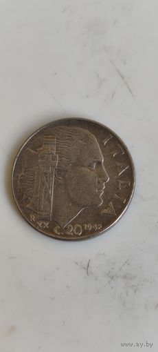 Италия 20 чентезимо 1942
