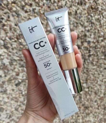 IT Cosmetics Your Skin But Better CC+ Color Correcting Full Coverage Cream + Hydrating and Anti-Aging Concealer SPF 50 32 ml в оттенке Light