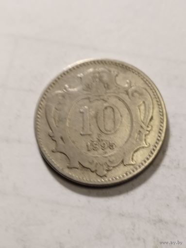 Австрия 10 геллер 1895