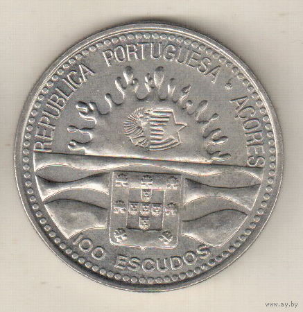 Азорские острова 100 эскудо 1995 100 лет автономии Азорских островов