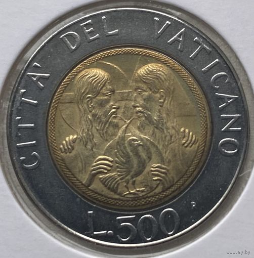 Ватикан 500 лир 1988 г. В холдере