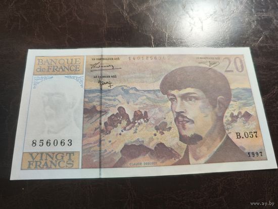 Франция 20 франков образца 1997 года AUNC p151i