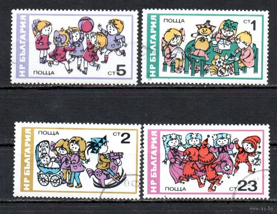 Детские сады Болгария 1976 год серия из 4-х марок