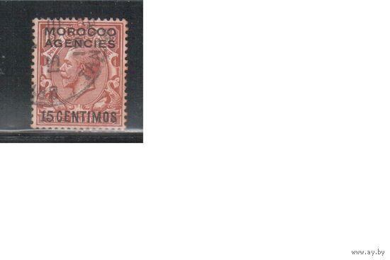 Марокко-1925,(Мих.117)  гаш. , Стандарт, Надп. , Король,  Британская зона