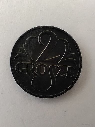 2 гроша 1923г. Польша.