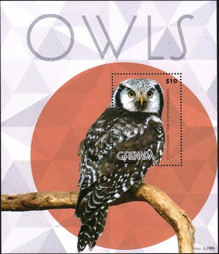 2015 Гренада 7200/B910 Птицы - Совы 9,00 евро