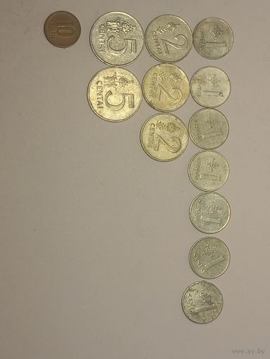 Монеты Литва 1991