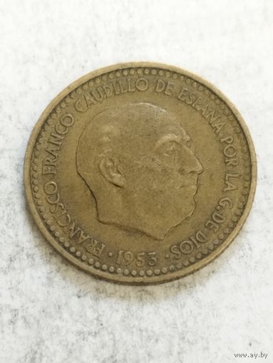 Испания 1 песета 1953(61)