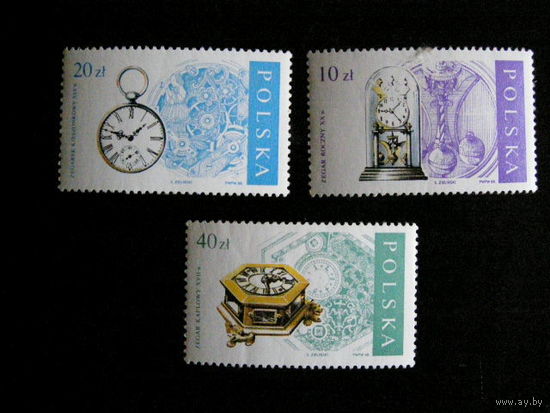 Польша 1988 Часы  3 м. MNH (из серии)