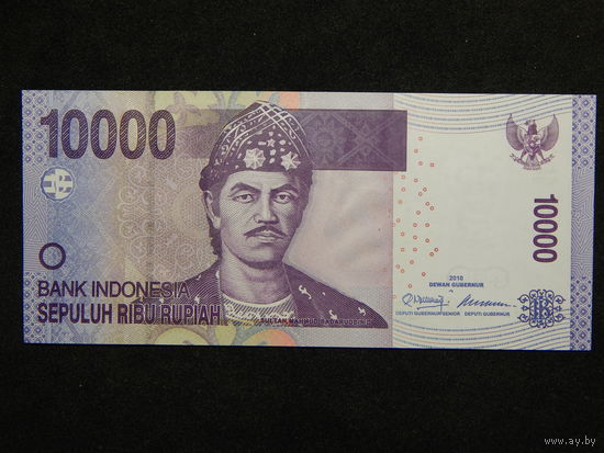 Индонезия 10 000 рупий 2010г.UNC