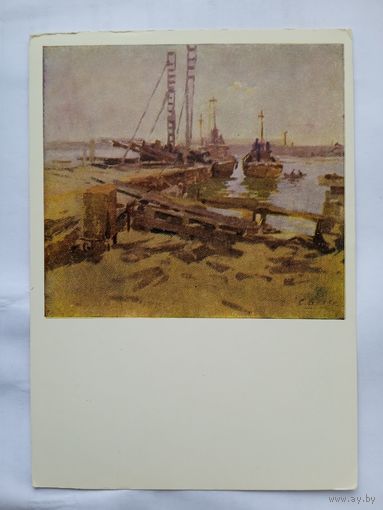 1957. Бакаев. Вечер на море