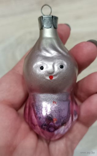 Ёлочные игрушки, стекло. Кукла, ребенок, человечик. Поштучно