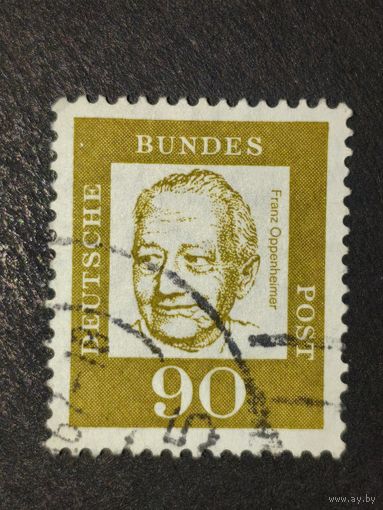 Германия 1961. Известные немцы. Проф. Франц Оппенгеймер (1864-1943), экономист